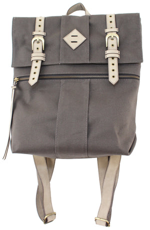 Lost Highway Canvas Backpack in Pewter