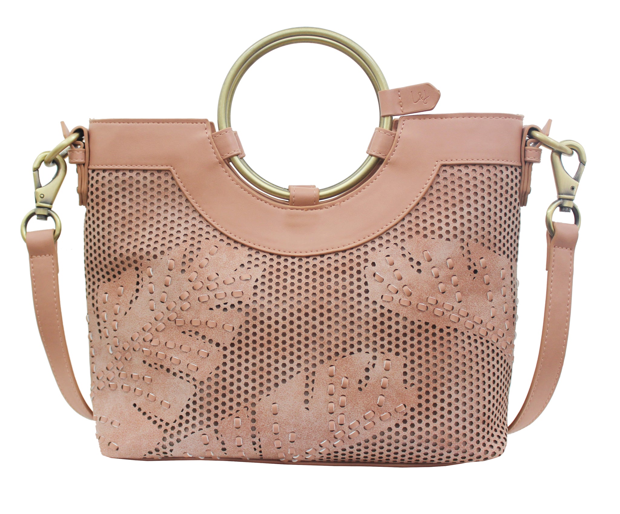 Palm Highway Ring Satchel in Rose