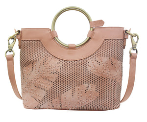 Palm Highway Ring Satchel in Rose