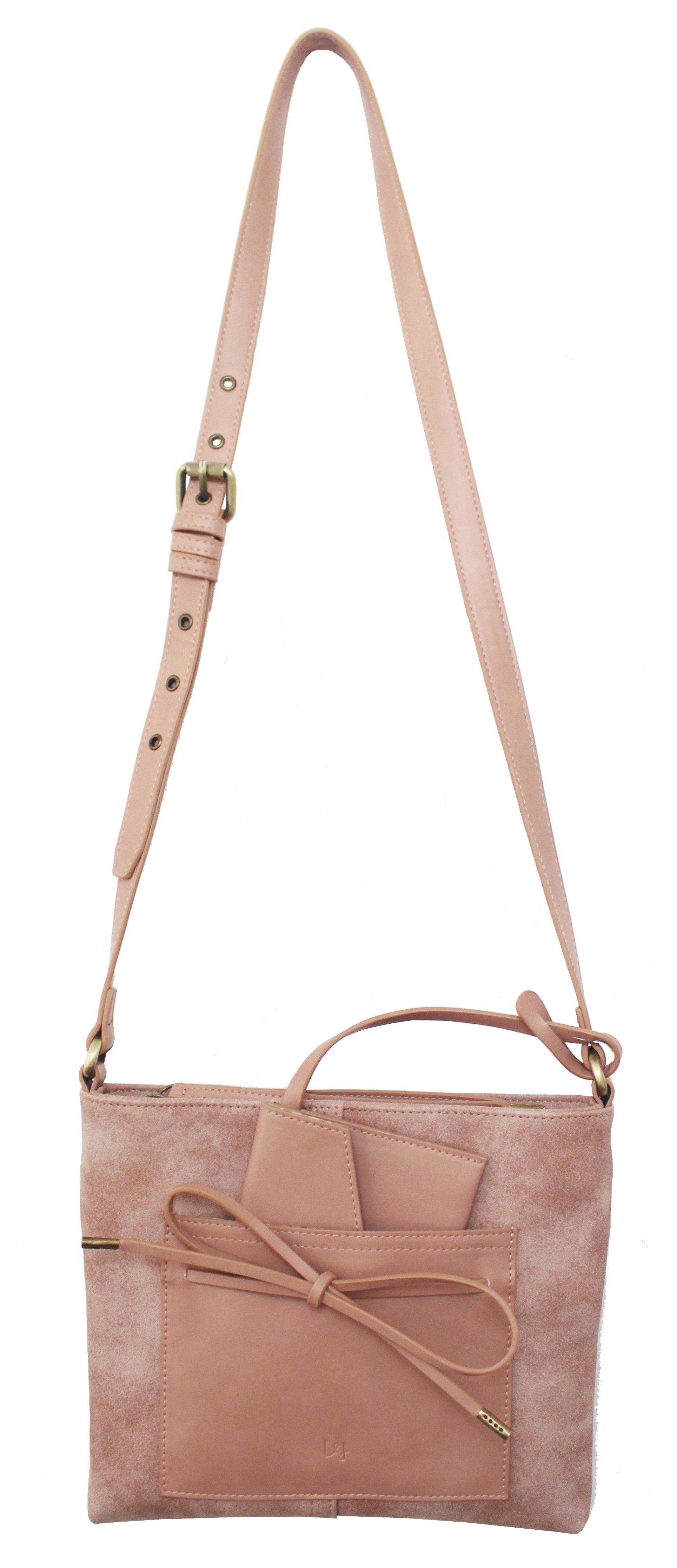 Palm Highway Passport Crossbody in Rose