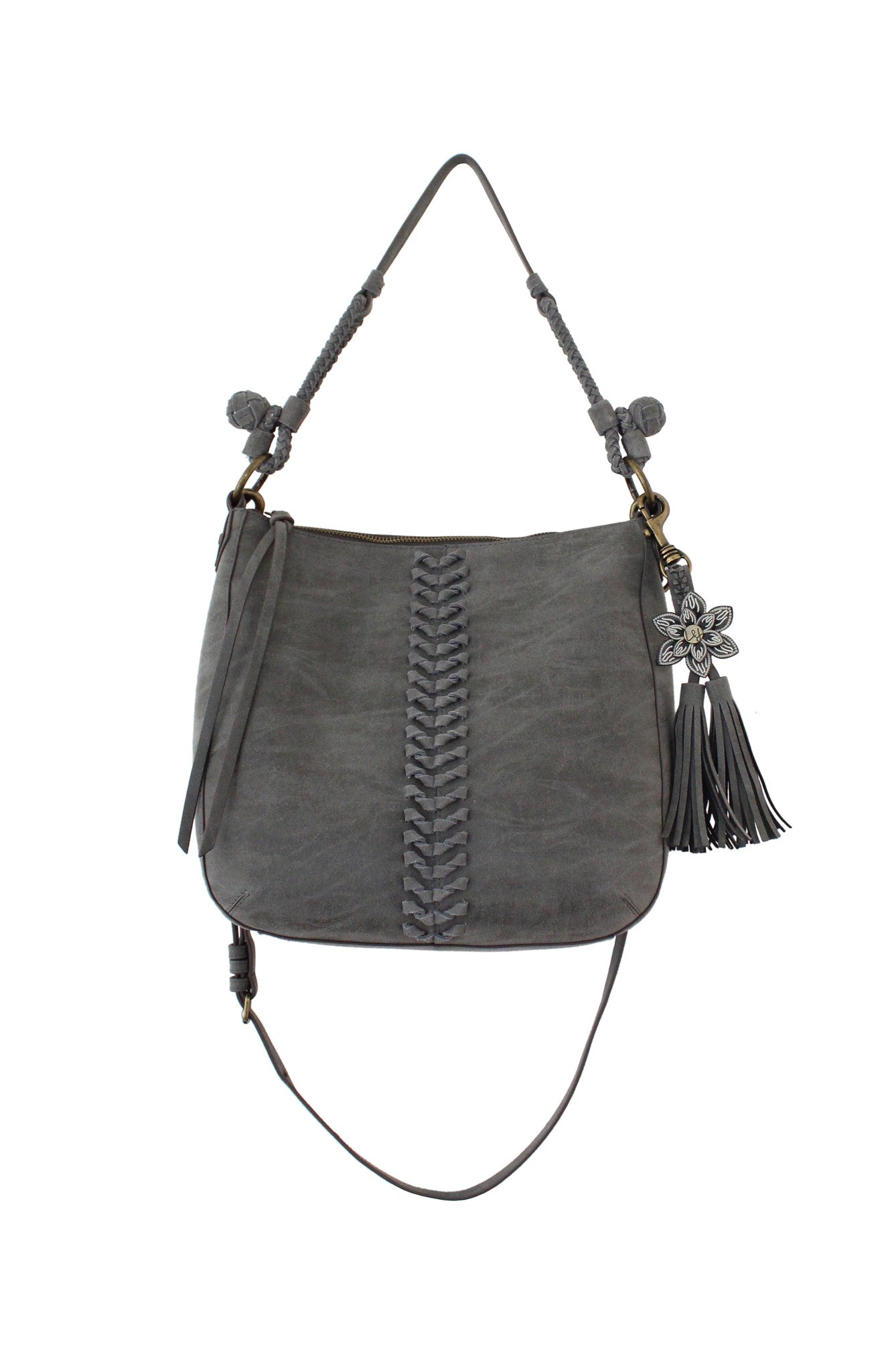 Zargoza Crossbody Hobo in Ebony
