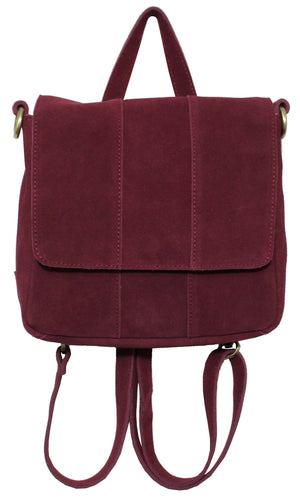 Alamo Convertible Backpack in Berry