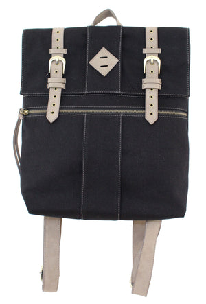 Lost Highway Canvas Backpack in Black