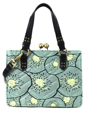 Waimea Bay Kiss Lock Satchel in Kiwi