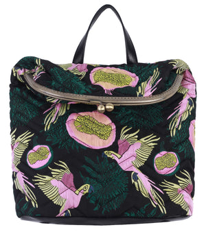 Waimea Bay Kiss Lock Backpack in Passionfruit