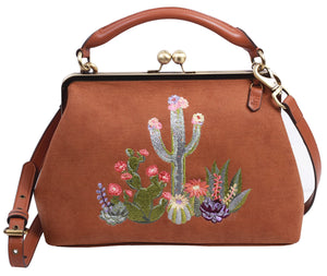 Painted Desert Frame Satchel in Clay