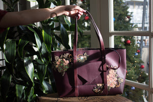 Floraison Tote in Mulberry