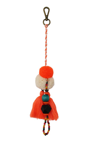 Pom Pom Charm in Orange