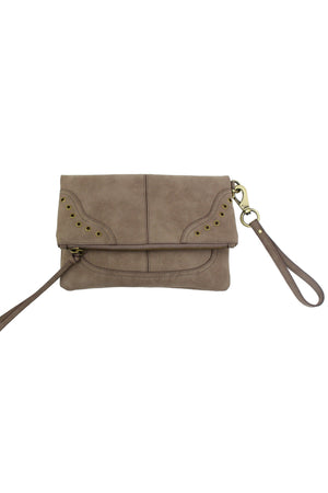 Lost Highway Foldover Wristlet in Pewter