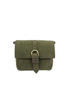 Lost Highway Buckle Crossbody in Loden